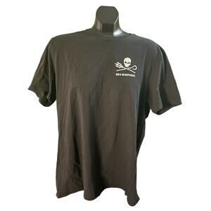 Sea Shepherd Operation Milagro T-Shirt XL Black Allmade 100% Organic Cotton